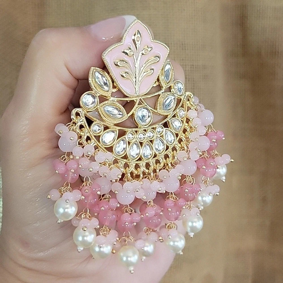 Coquette Embellished Luxury Drop Earrings - Picture 7 of 8